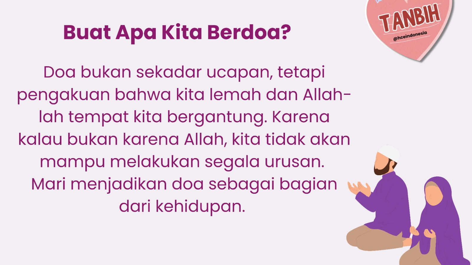 Buat Apa Kita Berdoa?