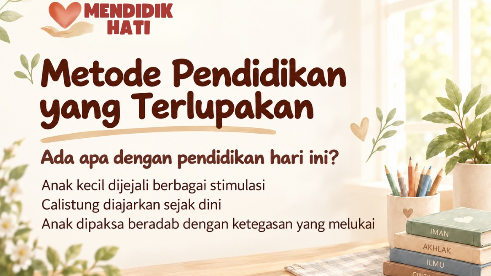 Menemukan kembali metode pendidikan Rasulullah yang Terlupakan