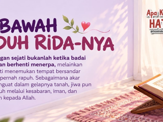 DI BAWAH TEDUH RIDA-NYA